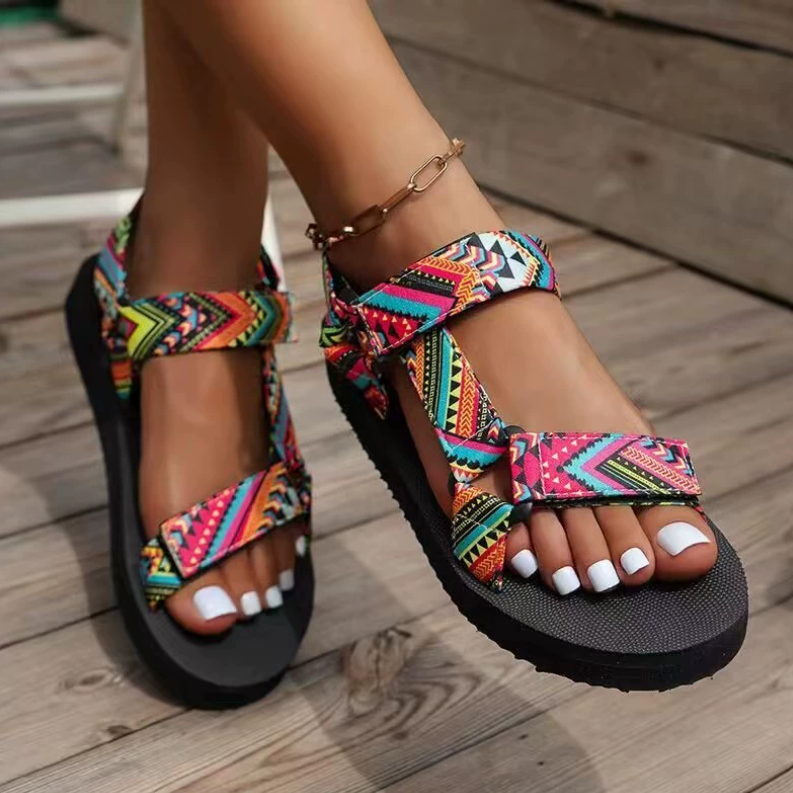 Relaxed Boho Flat Sandals for Summer