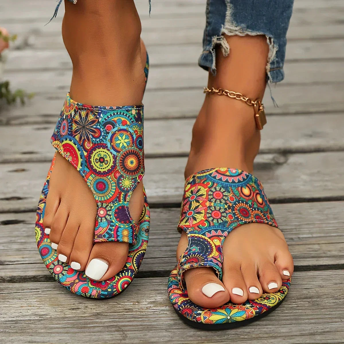 Relaxed Boho Vintage Sandals Lightweight Summer Fit