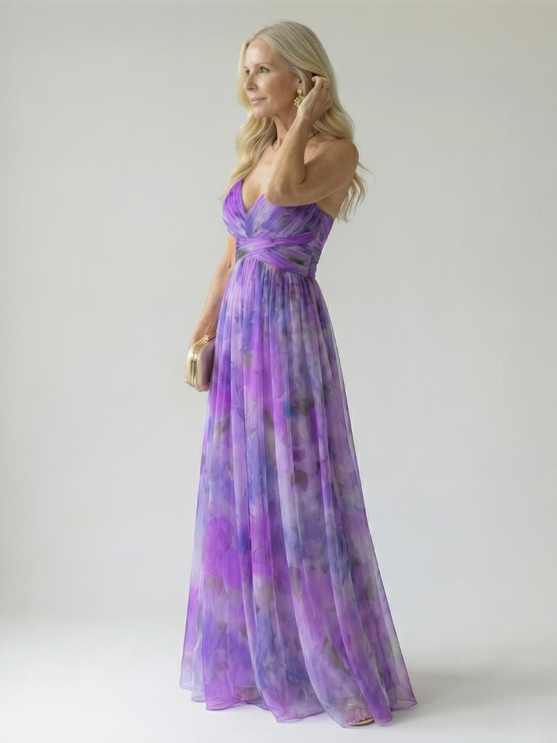 Elegant Soft Wrap Maxi Dress for Spring