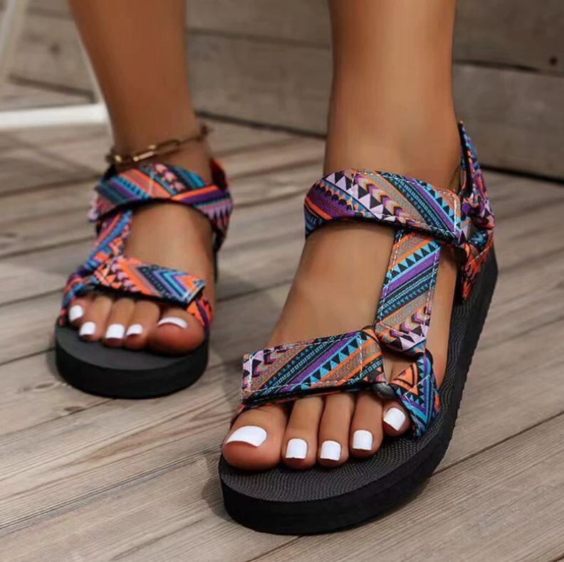 Relaxed Boho Flat Sandals for Summer