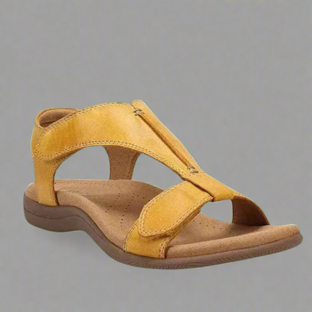 Relaxed Lightweight Leather Orthopedic Summer Sandals