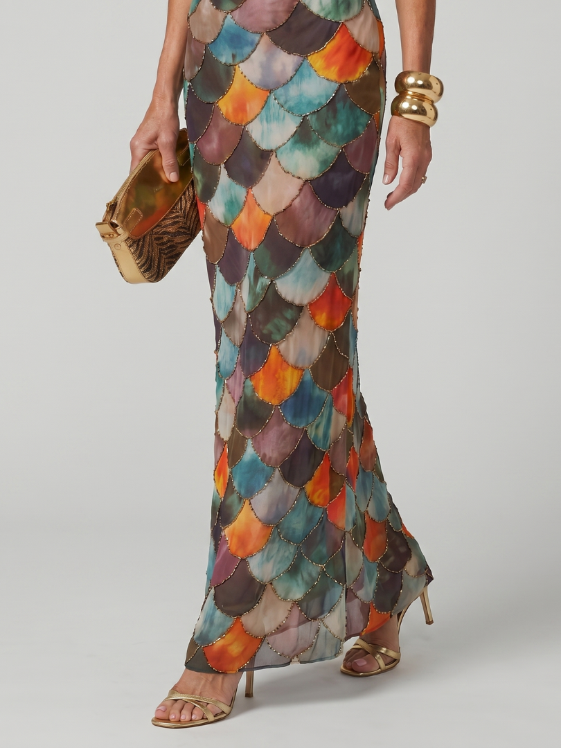 Relaxed Floral Maxi Dress Lightweight Summer Fit