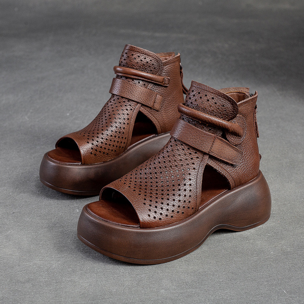 Elegant Leather Orthopedic Sandals Summer Supportive Fit