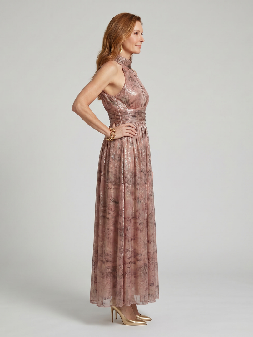 Relaxed Textured Sleeveless Midi Dress Summer