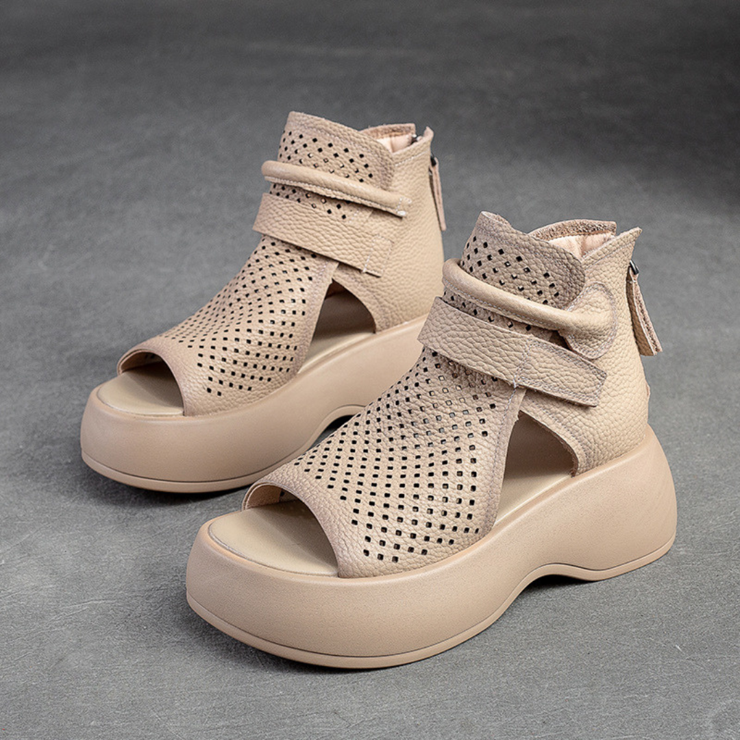 Elegant Leather Orthopedic Sandals Summer Supportive Fit