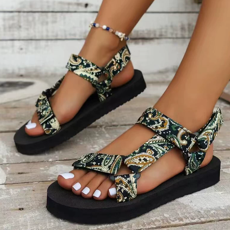 Relaxed Boho Flat Sandals for Summer