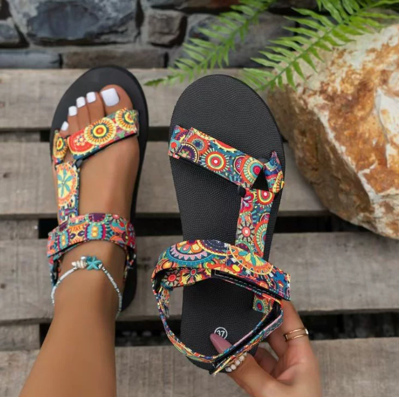 Relaxed Boho Flat Sandals for Summer