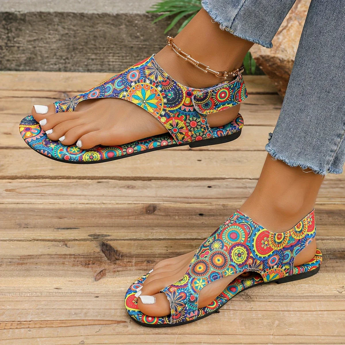 Relaxed Boho Vintage Sandals Lightweight Summer Fit