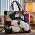 Stylish Handcrafted Schnauzer Tote Bag