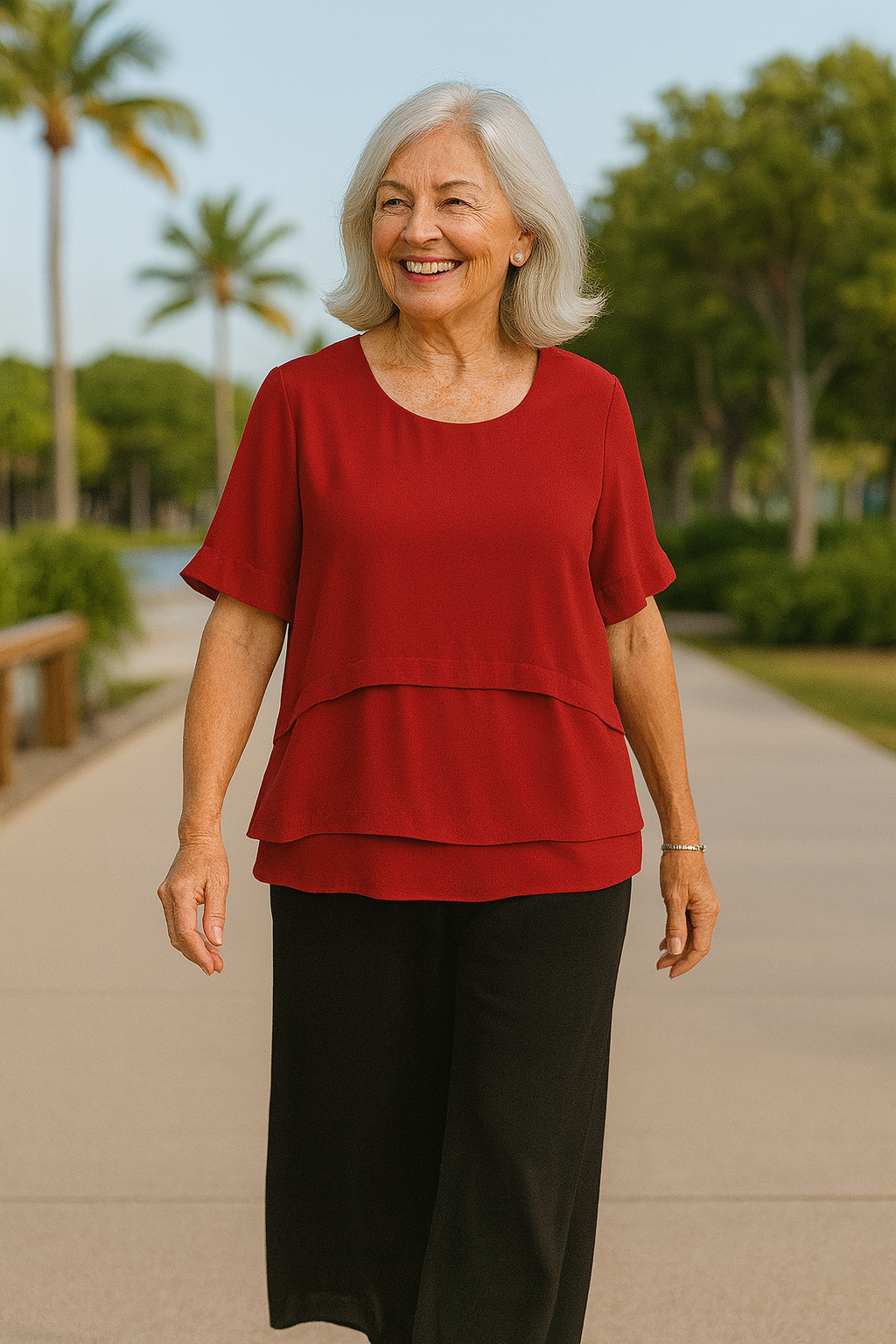 Relaxed Soft Fabric Summer Blouse Loose Fit