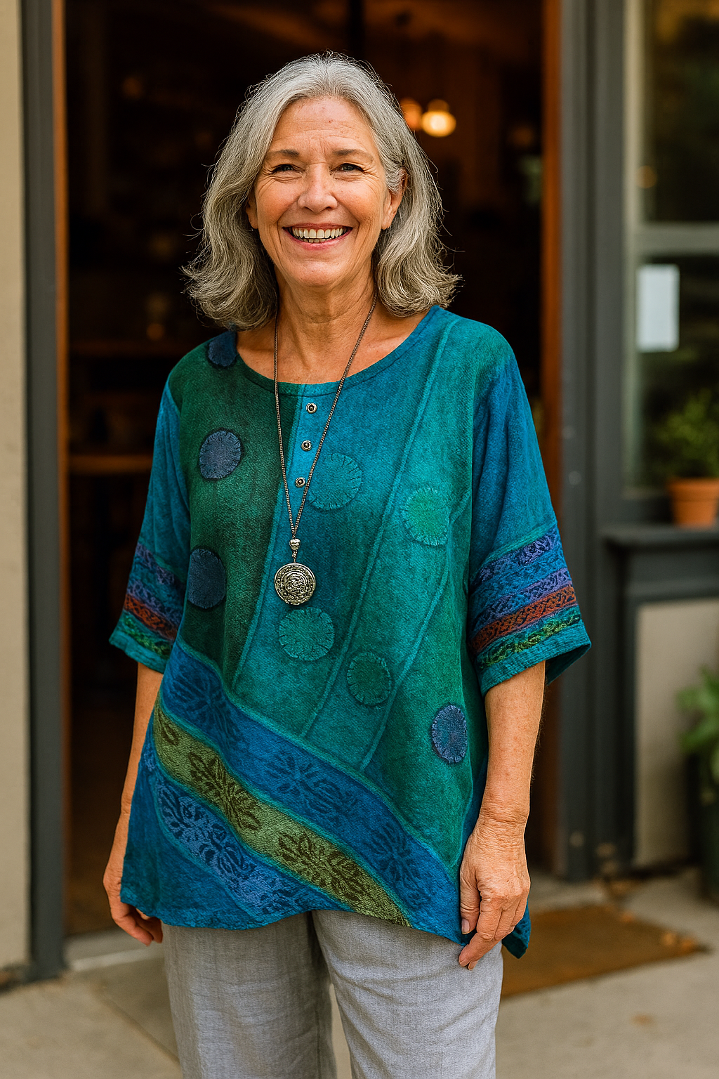 Elegant Flowy Artistic Top – Lightweight Summer Fit