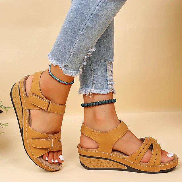 Relaxed Open-Toe Orthopedic Sandals with Arch Support