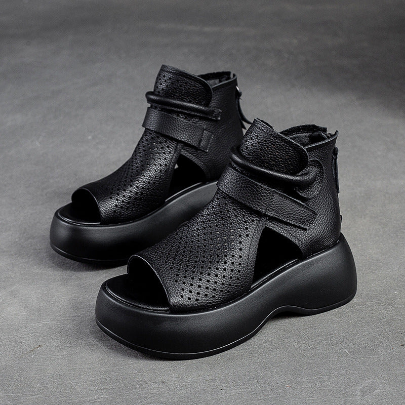 Elegant Leather Orthopedic Sandals Summer Supportive Fit