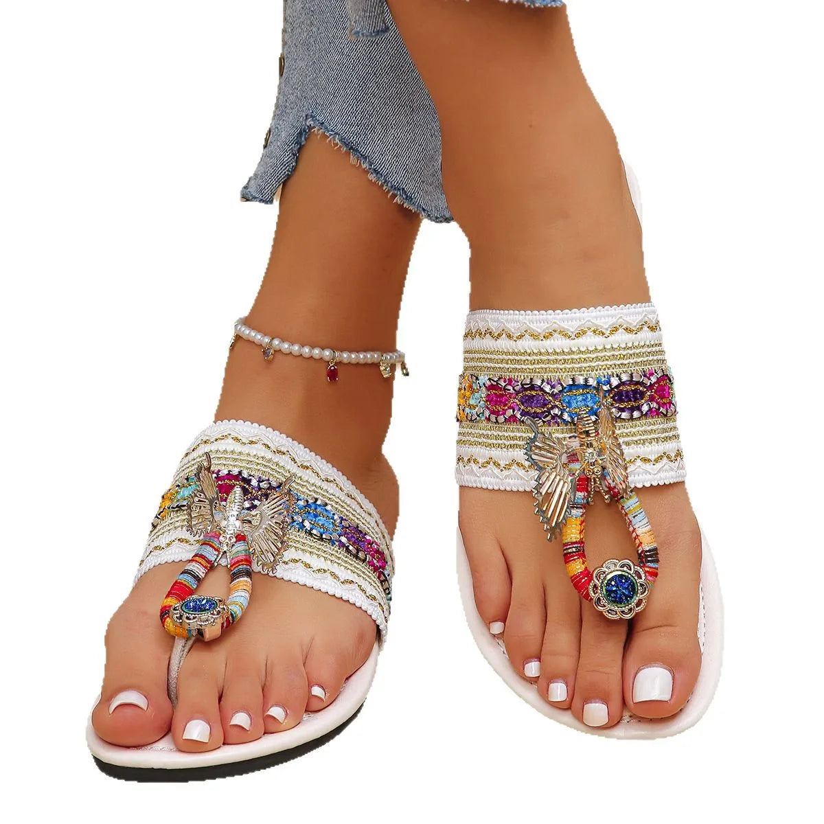 Relaxed Bohemian Summer Slippers