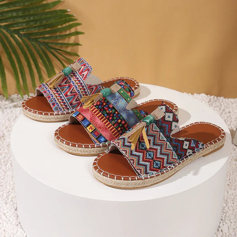 Relaxed Women's Flat Slippers Lightweight Summer Comfort