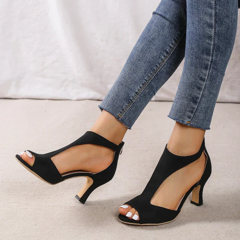 Elegant Orthopedic High Heel Sandals Summer Breathable Fit