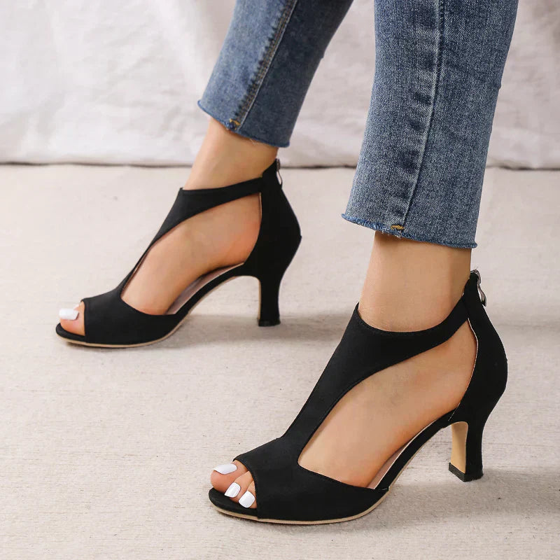 Elegant Orthopedic High Heel Sandals Summer Breathable Fit