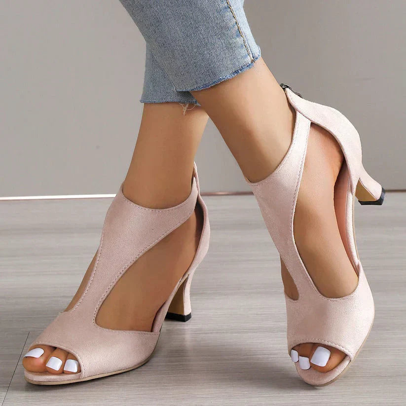 Elegant Orthopedic High Heel Sandals Summer Breathable Fit