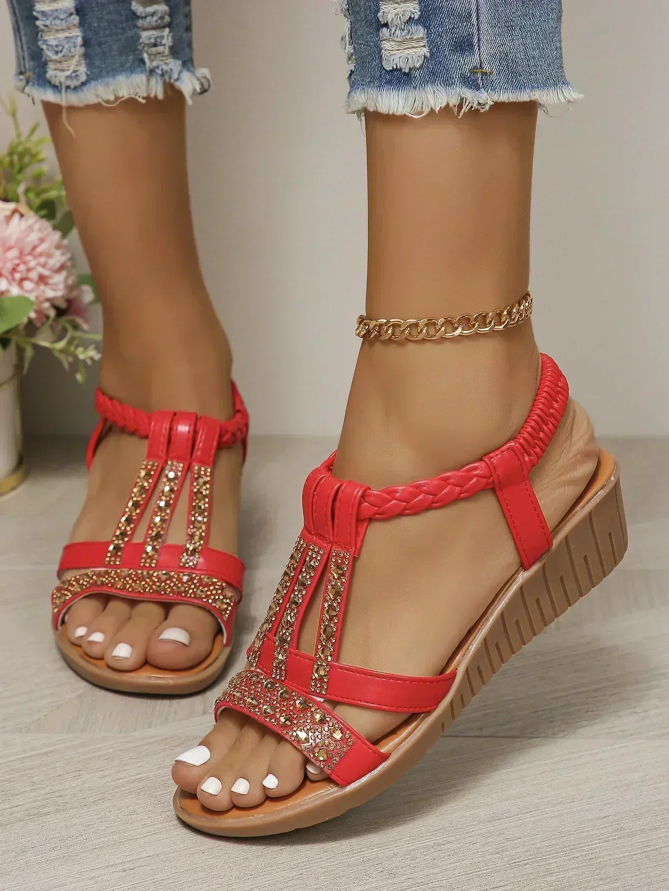Stylish Summer Orthopedic Sandals with Supportive Footbed