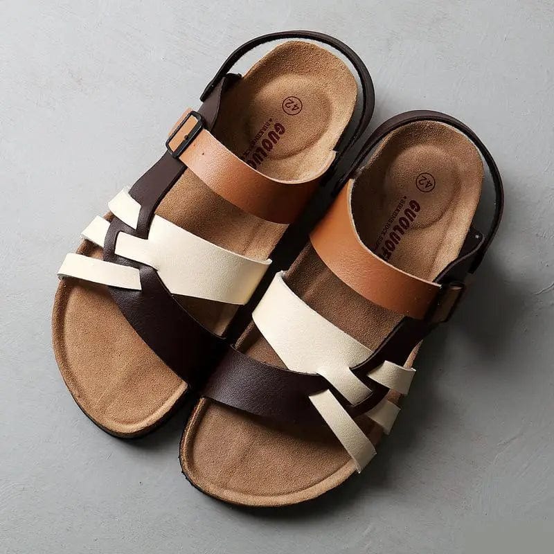 Relaxed Summer Leather Sandal Slip-On Fit