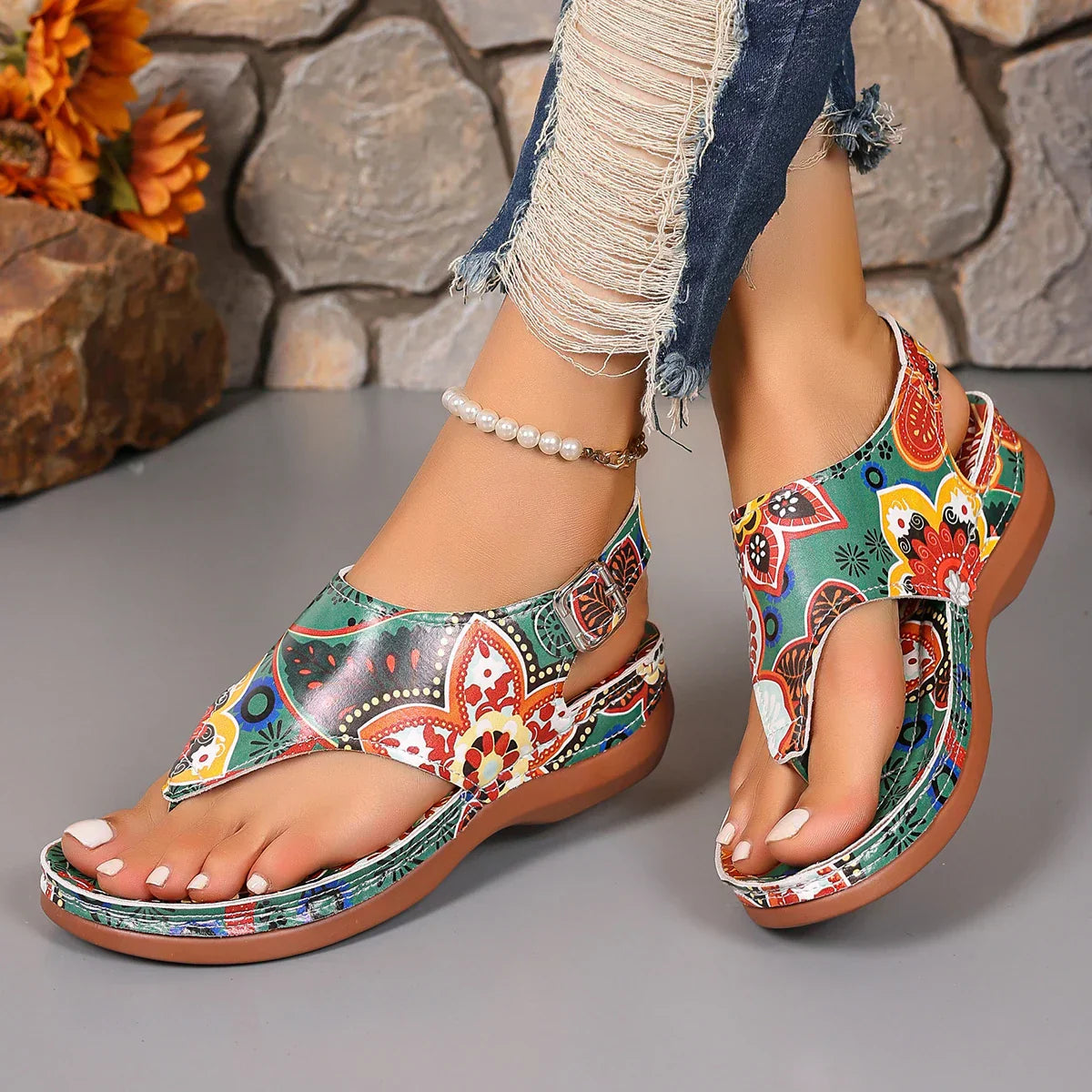 Elegant Lightweight Summer Sandals Breathable Open-Toe Fit