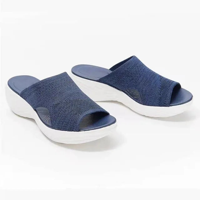 Elegant Women's Stretch Orthopedic Slide Summer Sandal