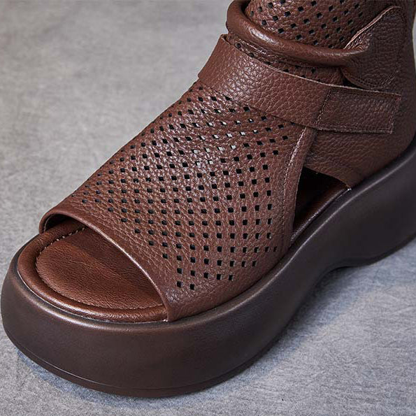 Elegant Leather Orthopedic Sandals Summer Supportive Fit