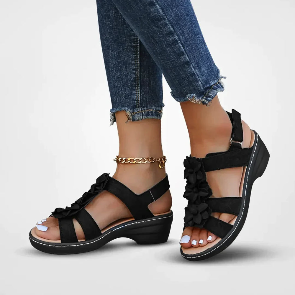 Relaxed Soft Fabric Summer Sandals Wide Fit