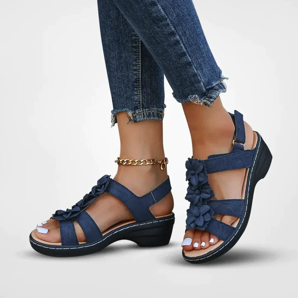 Relaxed Soft Fabric Summer Sandals Wide Fit