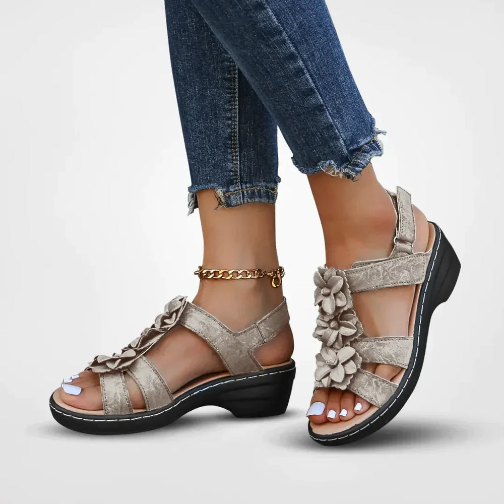 Relaxed Soft Fabric Summer Sandals Wide Fit