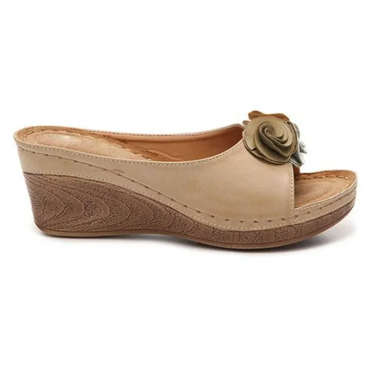Relaxed Leather Orthopedic Women's Summer Sandal