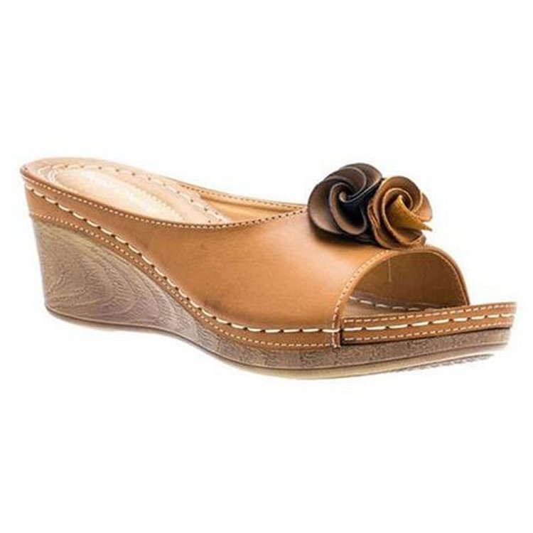 Relaxed Leather Orthopedic Women's Summer Sandal