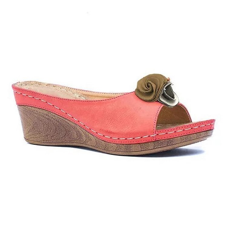 Relaxed Leather Orthopedic Women's Summer Sandal
