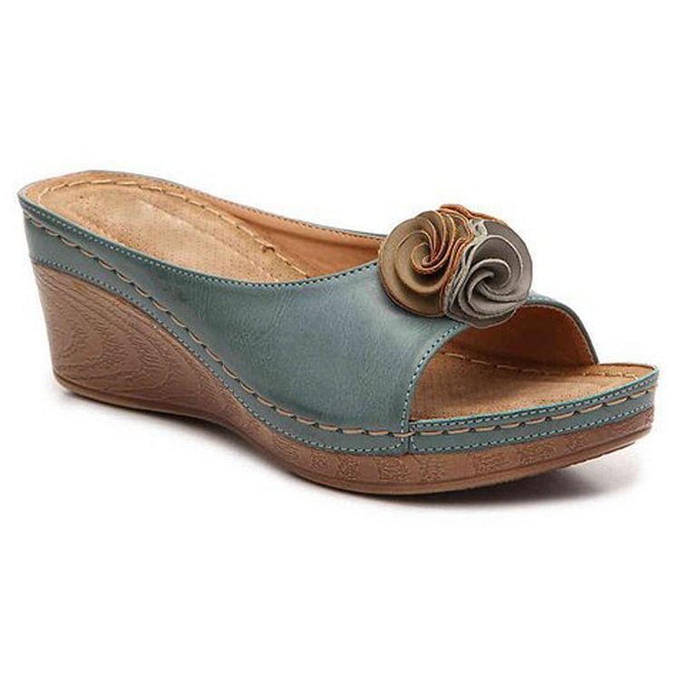 Relaxed Leather Orthopedic Women's Summer Sandal