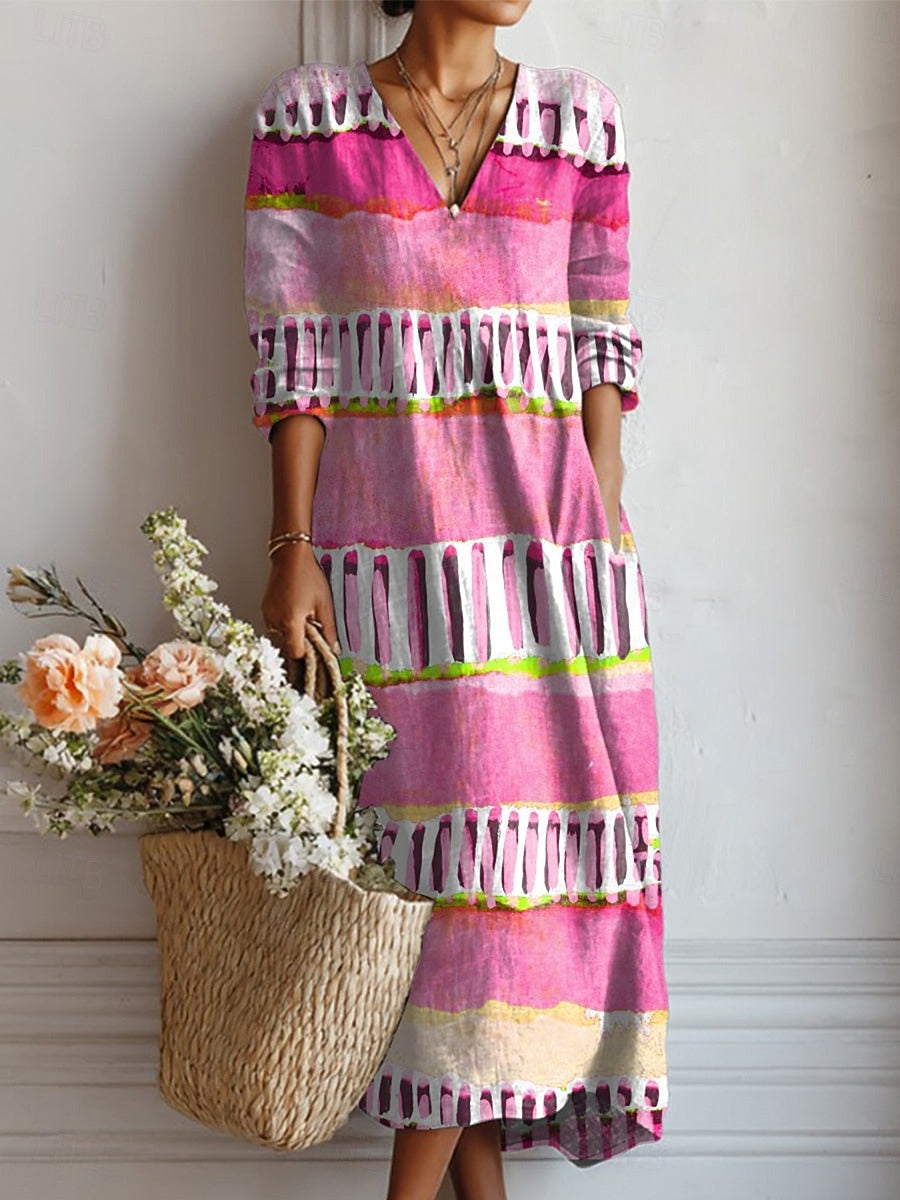 Relaxed Everyday Cotton Midi Dress Summer Fit
